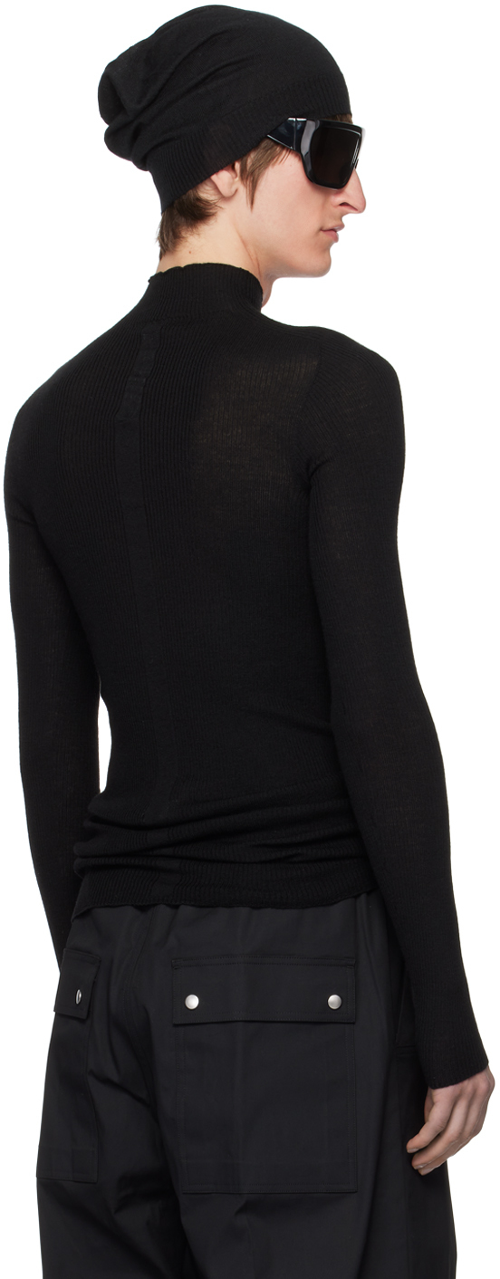 Rick Owens Lupetto Long-sleeved Sweater In 09 Black