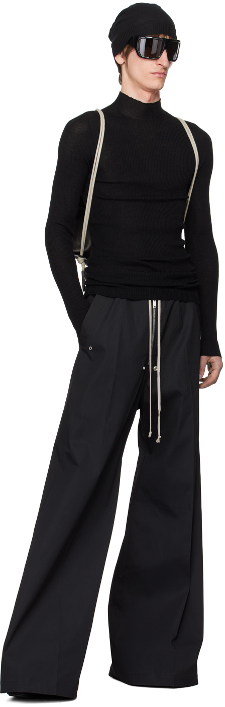 Rick Owens Lupetto Long-sleeved Sweater In 09 Black