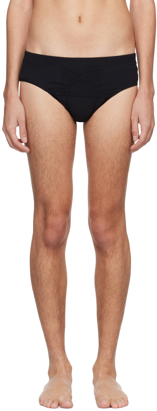 【送料&関税込】Rick Owens Stretch Ribbed Fitted Briefs Rick Owens Briefs with appliqué | Men's Clothing | Vitkac