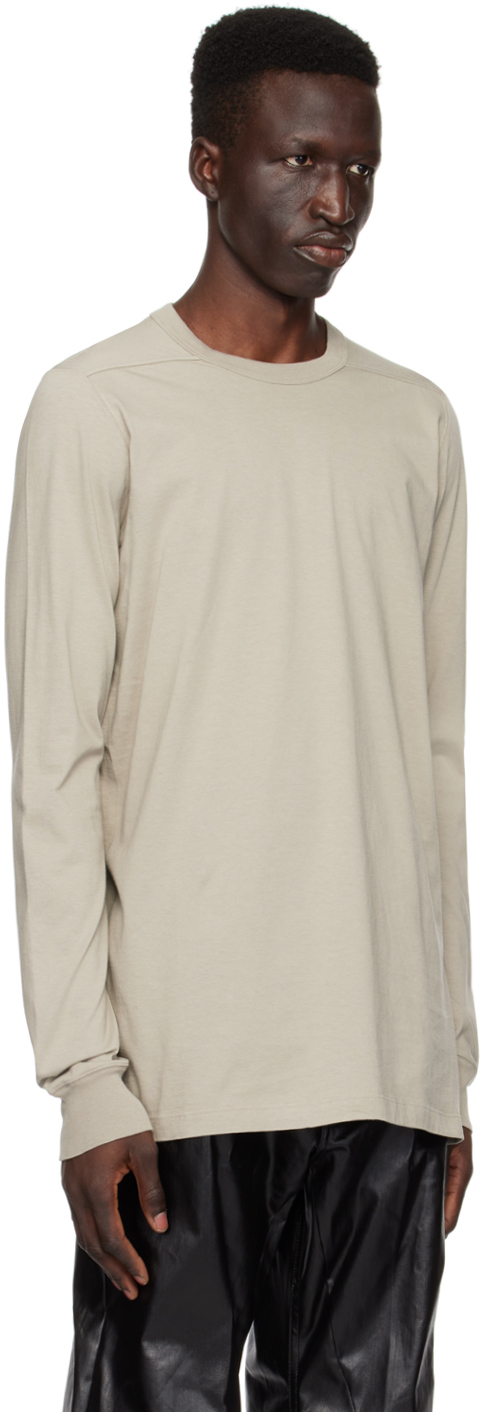 Rick Owens Level Langarmshirt In 08 Pearl