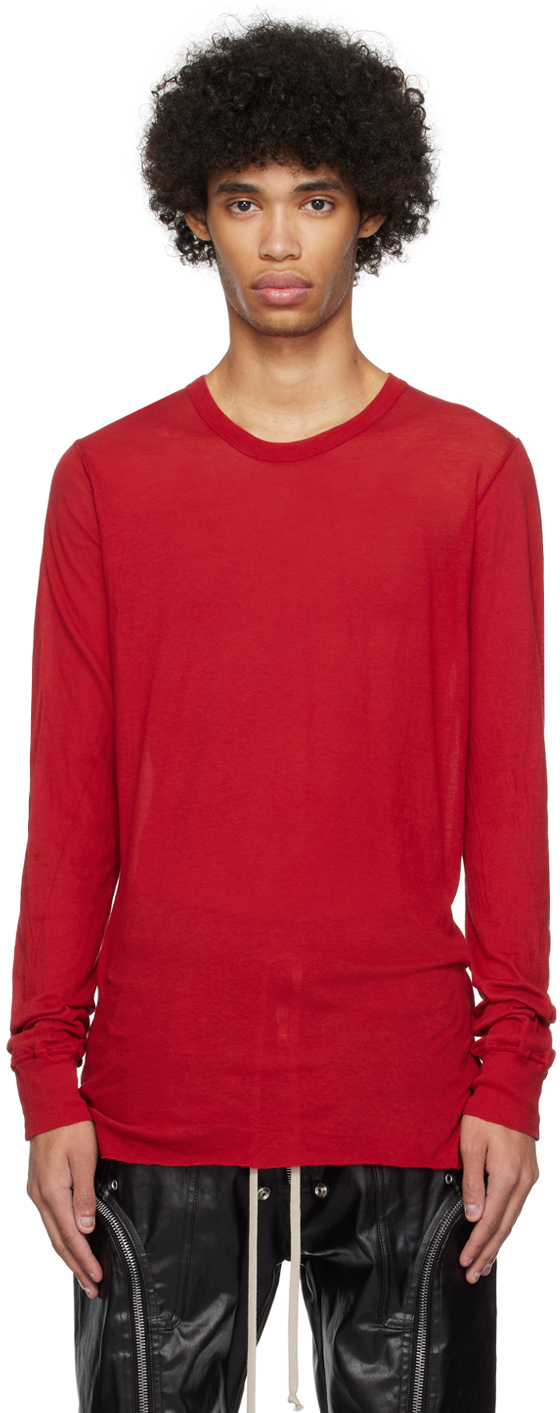 Red Basic Long Sleeve T-Shirt