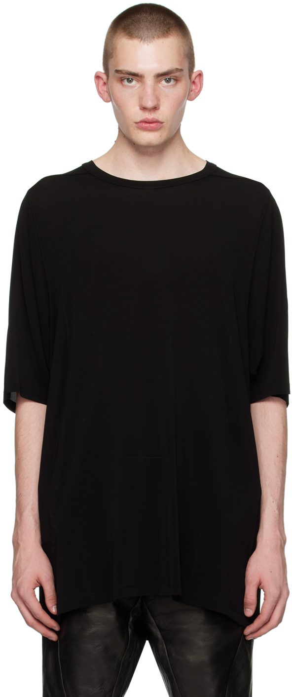 Shop Rick Owens Black Crewneck T-shirt In 09 Black