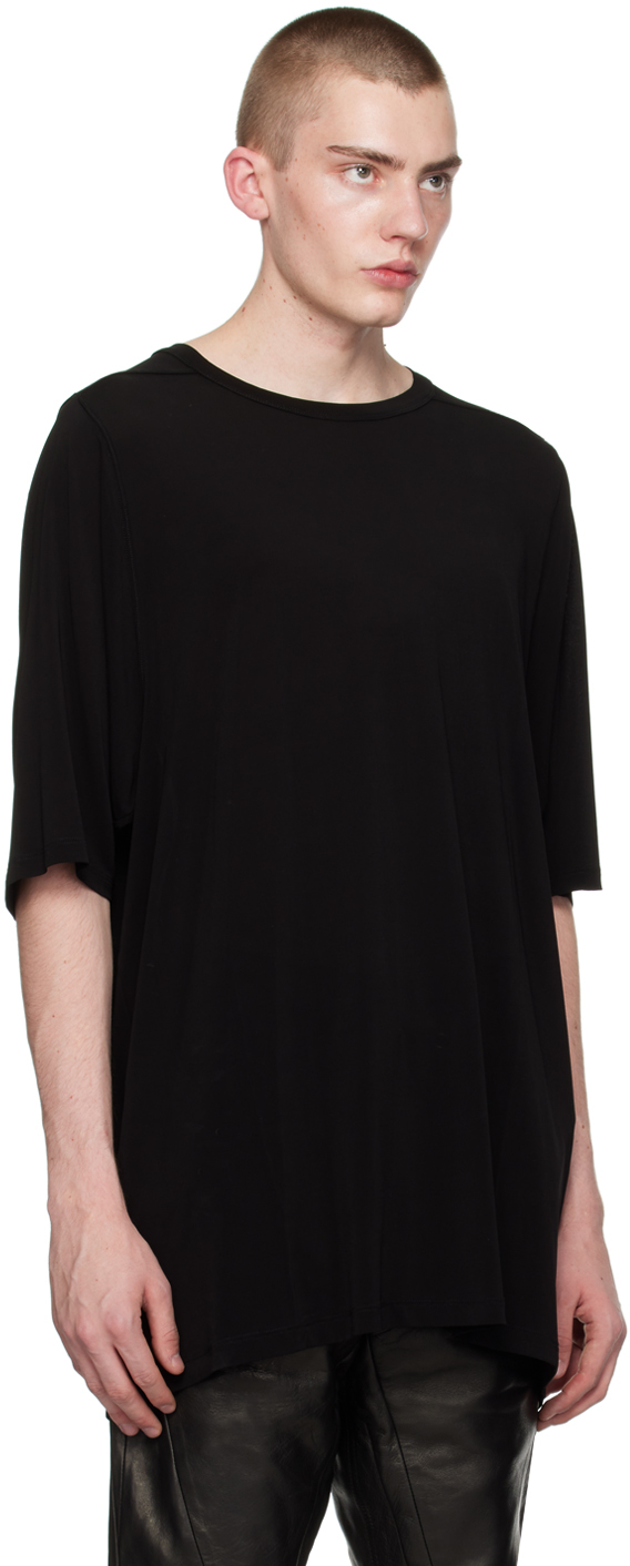 Rick Owens Black Crewneck T-shirt In 09 Black