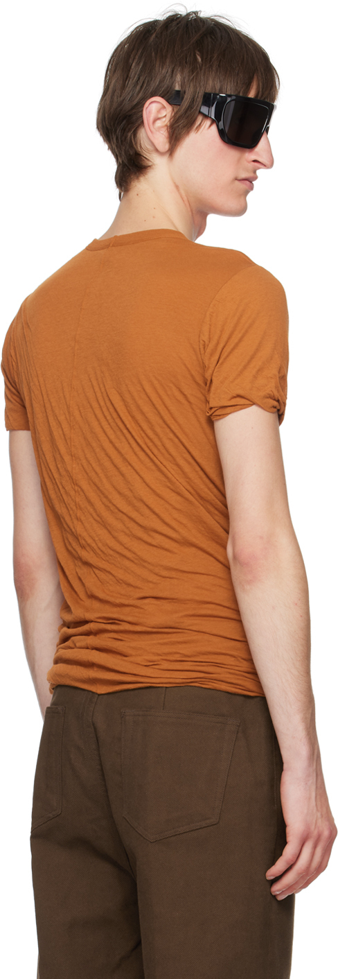 Rick Owens Orange Double T-shirt In 53 Clay