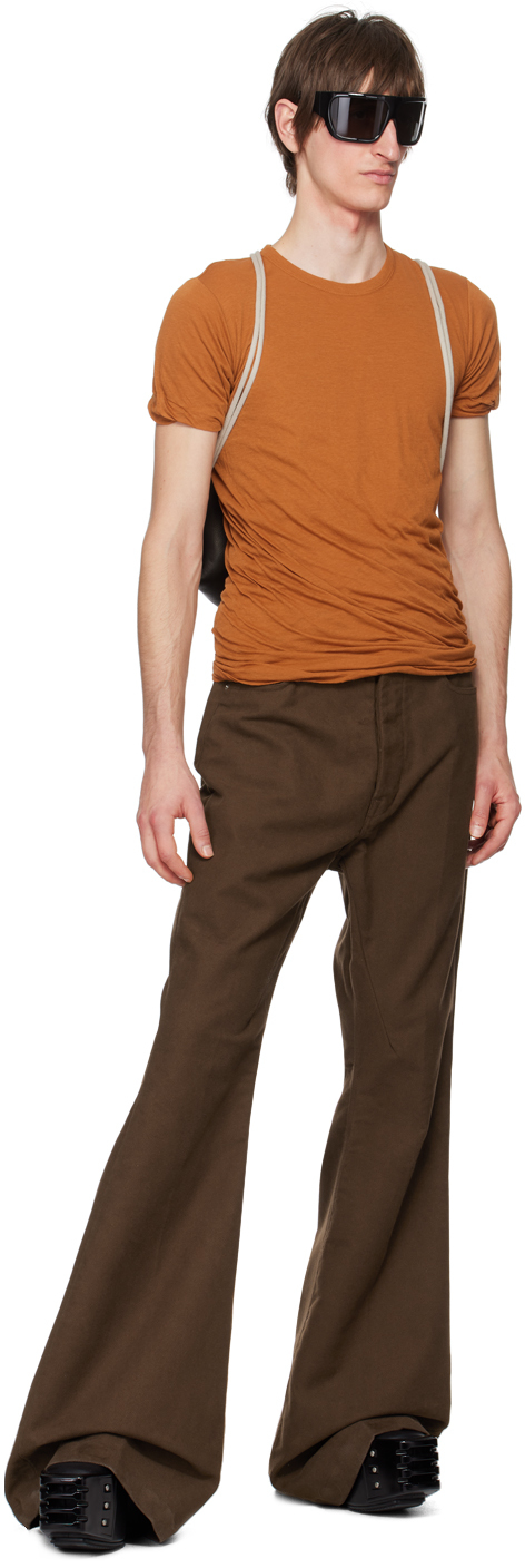 Rick Owens Orange Double T-shirt In 53 Clay