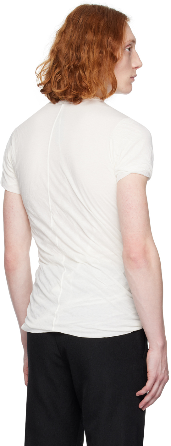 Rick Owens Off-white Double T-shirt In 11 Milk