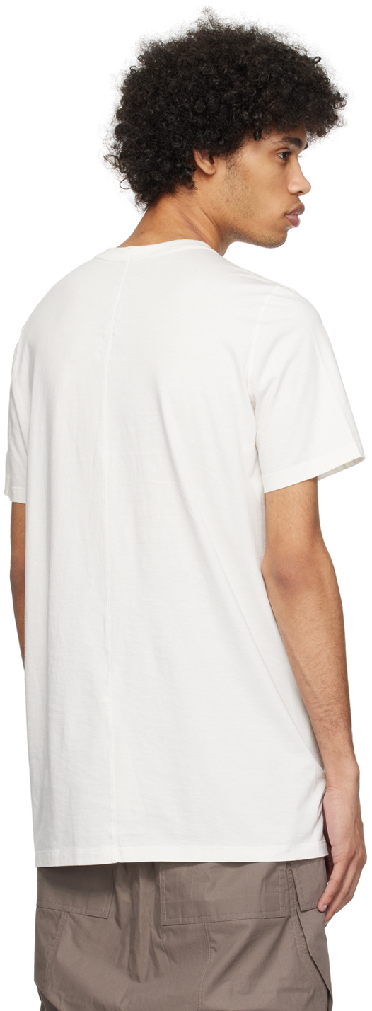 Rick Owens Off-white Level T-shirt In 11 Milk