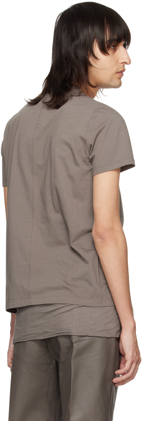 Rick Owens Gray Level T-shirt In 34 Dust