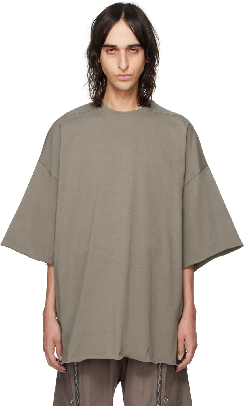 Rick Owens Taupe Tommy T-shirt In 34 Dust