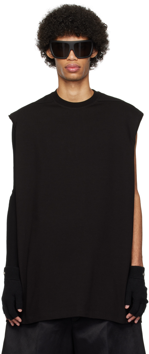 Rick Owens: Black Tarp T-Shirt | SSENSE