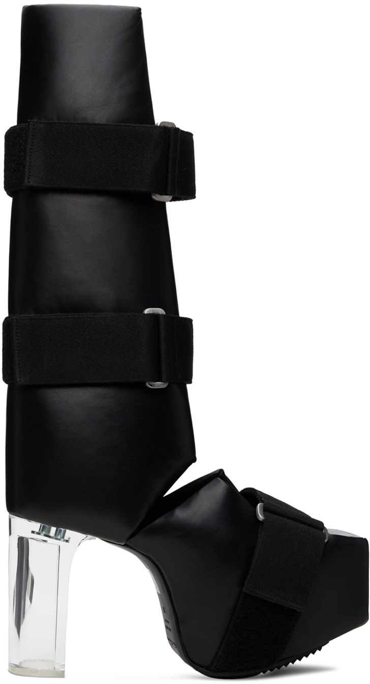 Black Open Splint Kiss Boots