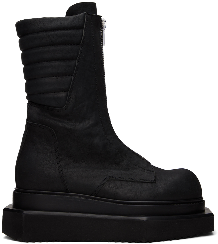 Rick Owens Leather Moto Cyclops Boots レザーブーツ ブラック 