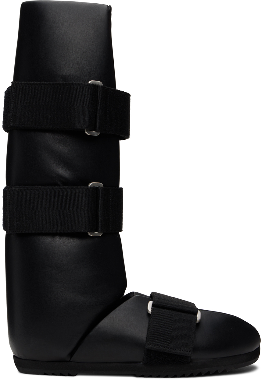 【Rick Owens】ブラック Hollywood Splint サンダル Black Hollywood Splint Sandals by Rick Owens on Sale