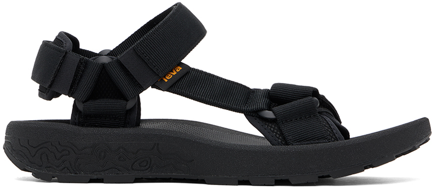 Shop Teva Black Hydratrek Sandals