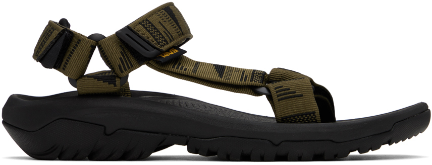 Shop Teva Khaki Hurricane Xlt2 Sandals In Chara Dark Olive Cdo