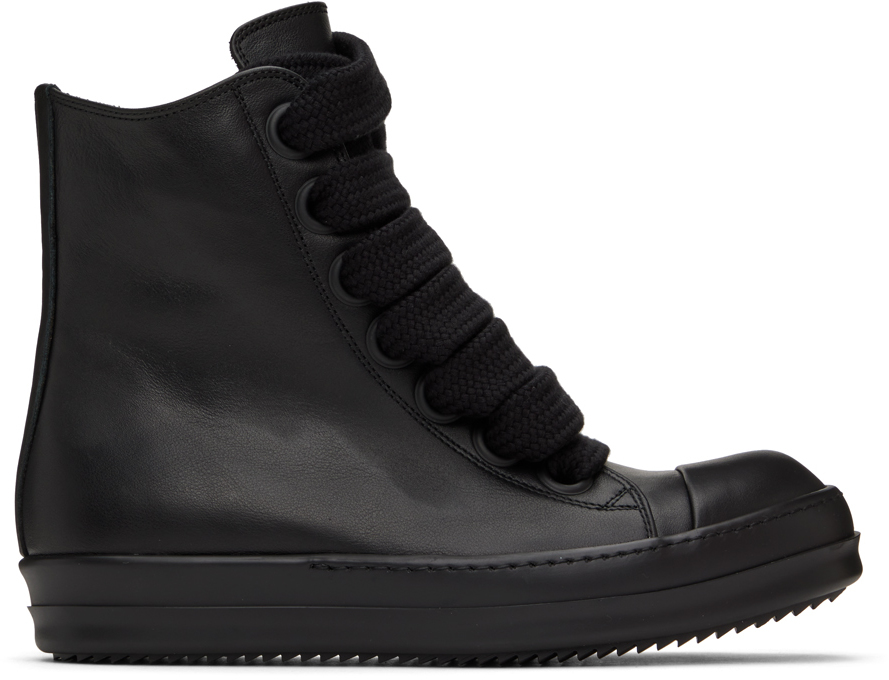 Rick Owens: Black Jumbo Laced Sneakers | SSENSE