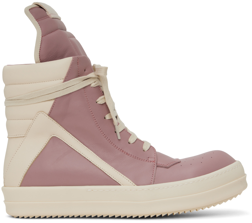 Pink Geobasket Sneakers