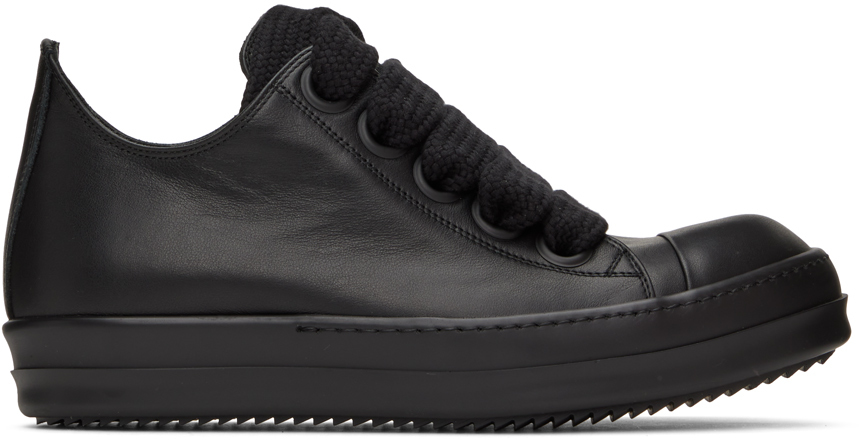 Black Jumbo Laced Low Sneakers