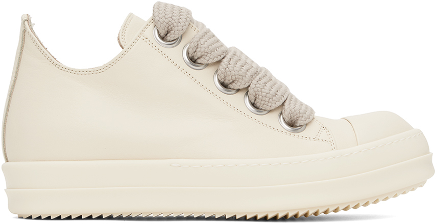 Rick Owens: Off-White Jumbo Laced Low Sneakers | SSENSE