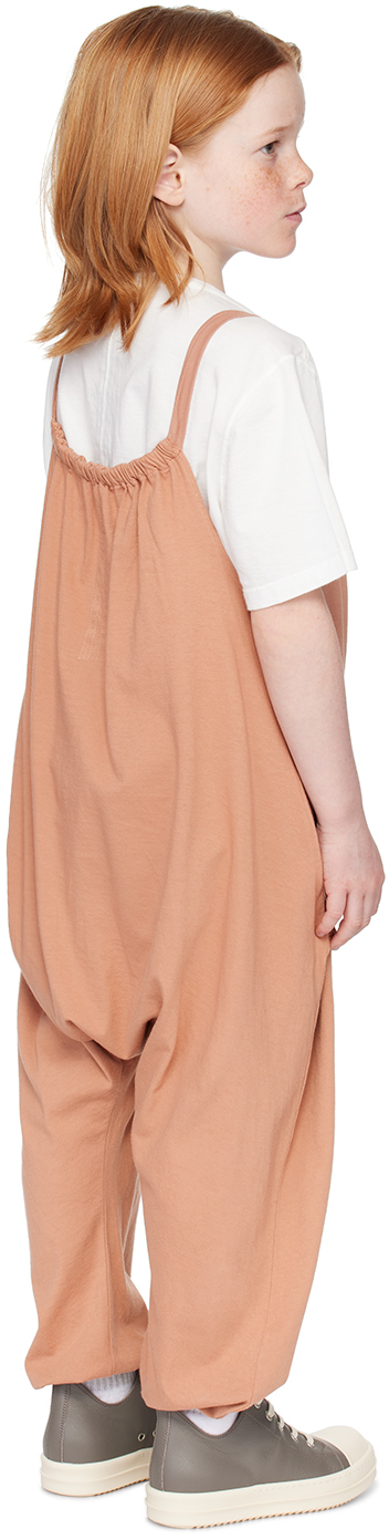 Rick Owens Kids Pink Gathered Jumpsuit In 13 Dark Pink