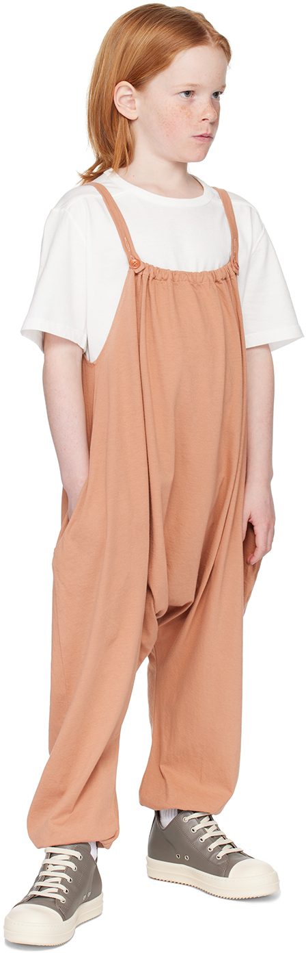 Rick Owens Kids Pink Gathered Jumpsuit In 13 Dark Pink