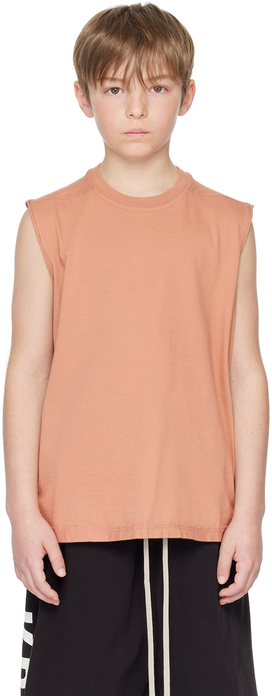 RICK OWENS KIDS PINK TARP TANK TOP