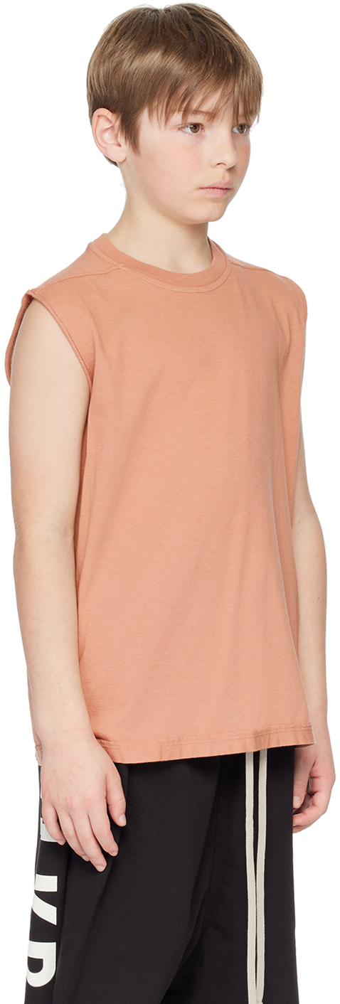 RICK OWENS KIDS PINK TARP TANK TOP