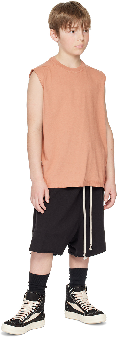 RICK OWENS KIDS PINK TARP TANK TOP