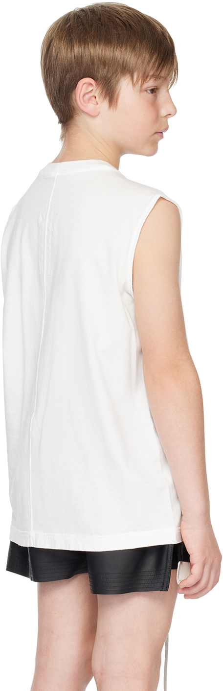 Rick Owens Kids White Tarp Tank Top In 11 Milk Milk