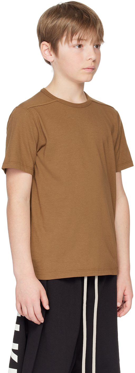 Rick Owens Kids Brown Level T-shirt In 44 Khaki Brown
