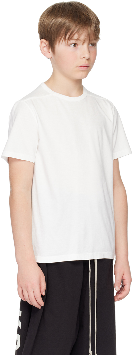 Rick Owens Kids Off-white Level T-shirt In 11 Milk