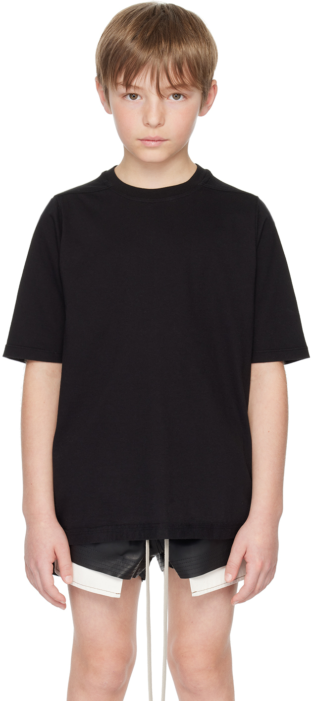 Kids Black Jumbo T-Shirt by Rick Owens on Sale