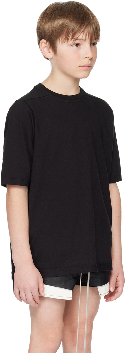 Rick Owens Kids Black Jumbo T-shirt In 09 Black