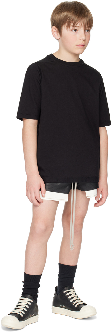 Rick Owens Kids Black Jumbo T-shirt In 09 Black