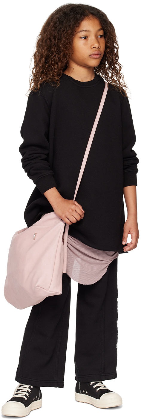 Rick Owens Kids Black Pusher Sweatpants In 09 Black