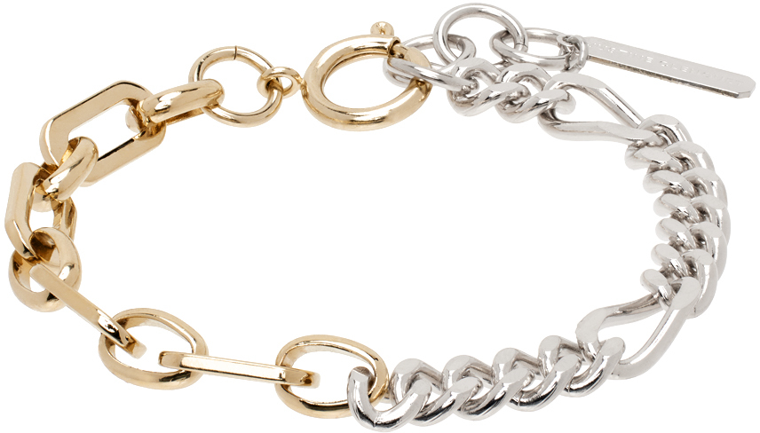 Justine Clenquet Silver & Gold Vesper Bracelet In Pallad/gold