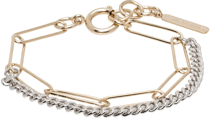 Justine Clenquet Gold & Silver Pixie Bracelet In Gold And Silver
