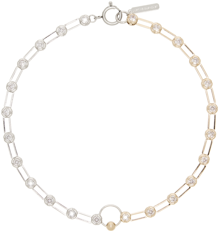 Gold & Silver Alva Necklace by Justine Clenquet on Sale