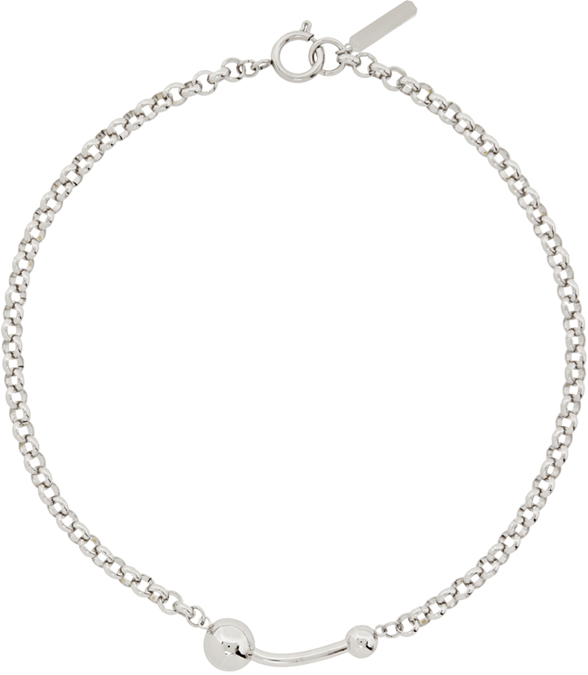 Justine Clenquet: Silver Connie Necklace | SSENSE