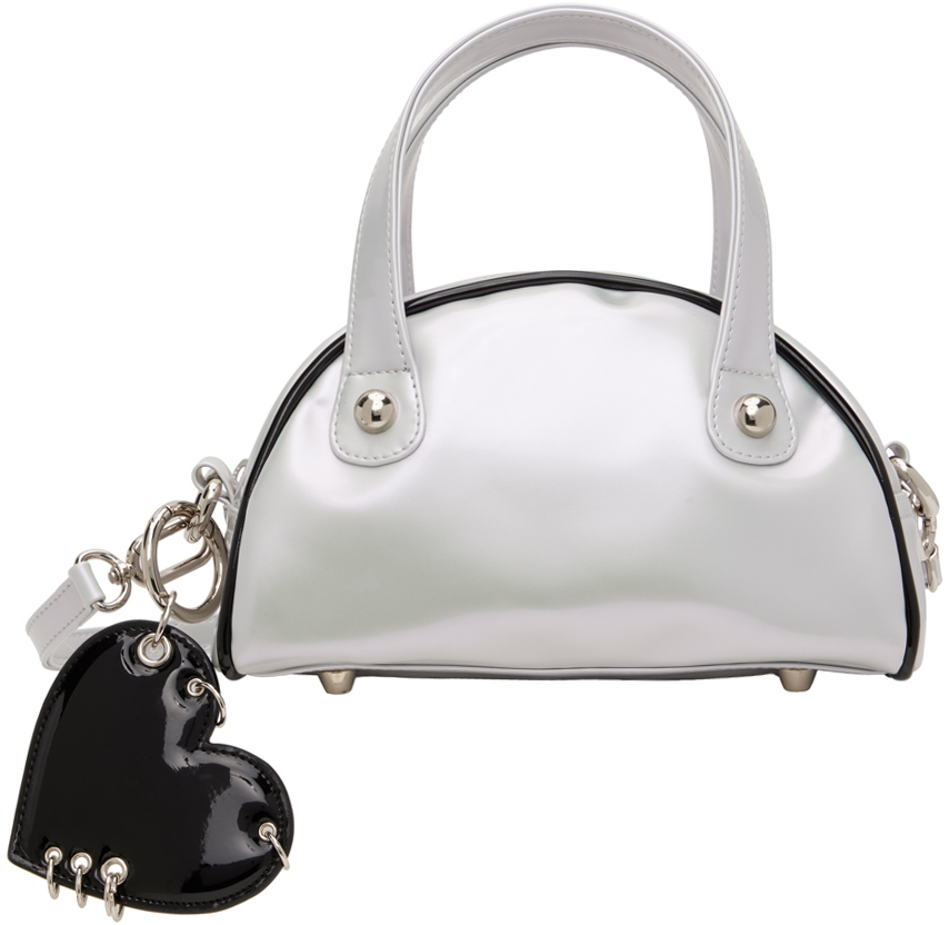 Justine Clenquet Silver Liv Bag In Iridescent