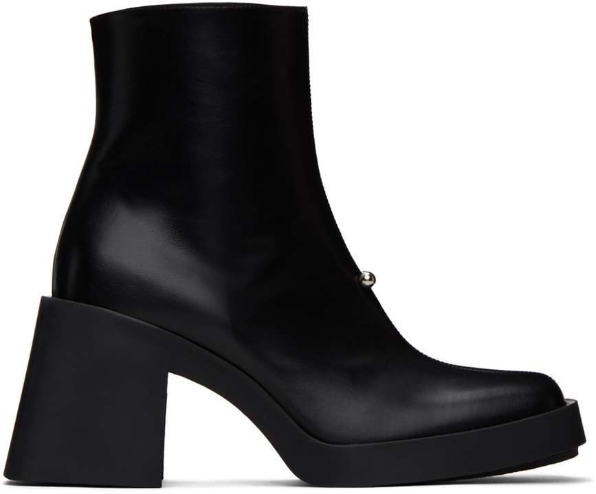 【関税込み】Justine Clenquet ブラック Jordan ロングブーツ Justine Clenquet SSENSE Exclusive Black Eddie Tall Boots