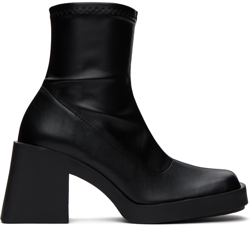 Justine Clenquet Black Lucy Stretch Ankle Boots