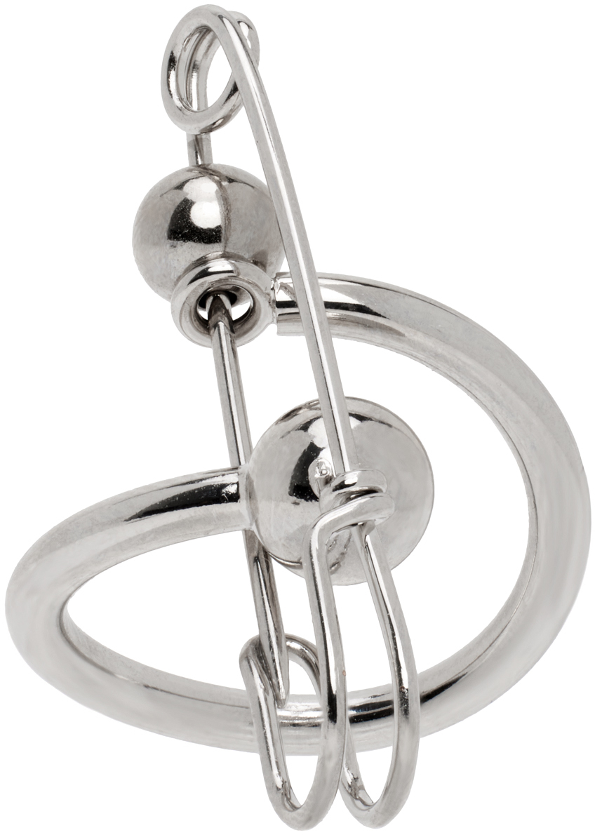 Justine Clenquet Silver Lindsay Ring In Palladium