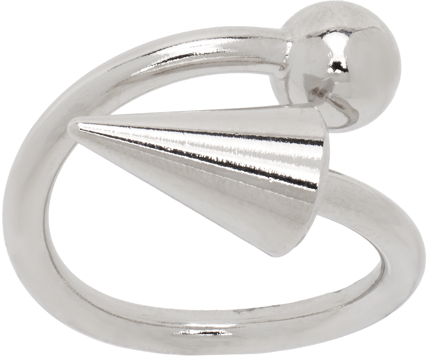 Justine Clenquet: Silver Miya Ring | SSENSE Canada