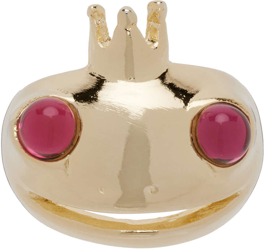 Gold Frog Prince Ring