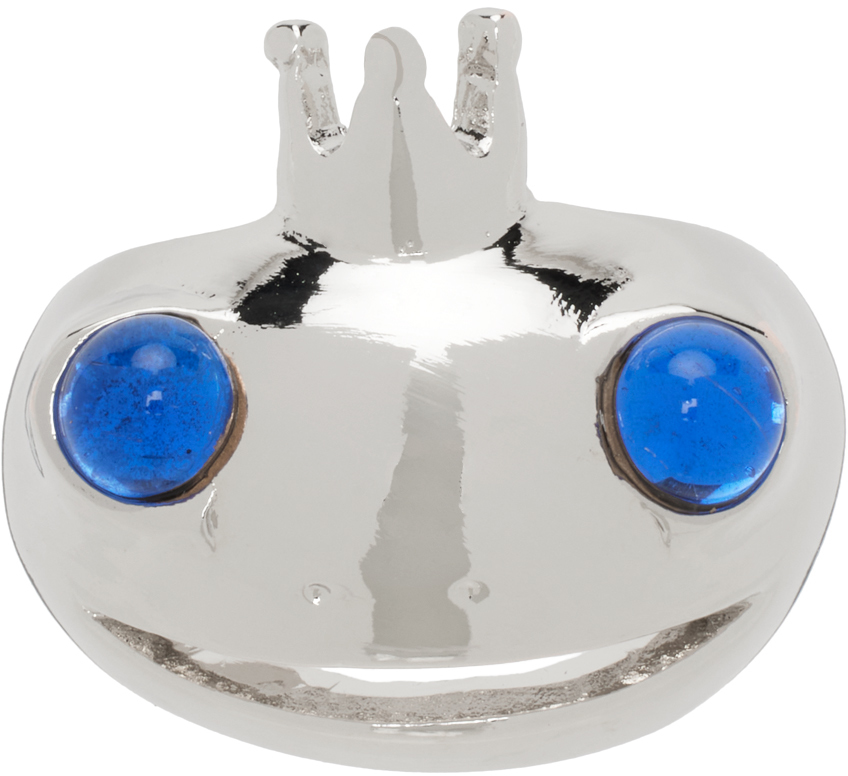 Silver Frog Prince Ring