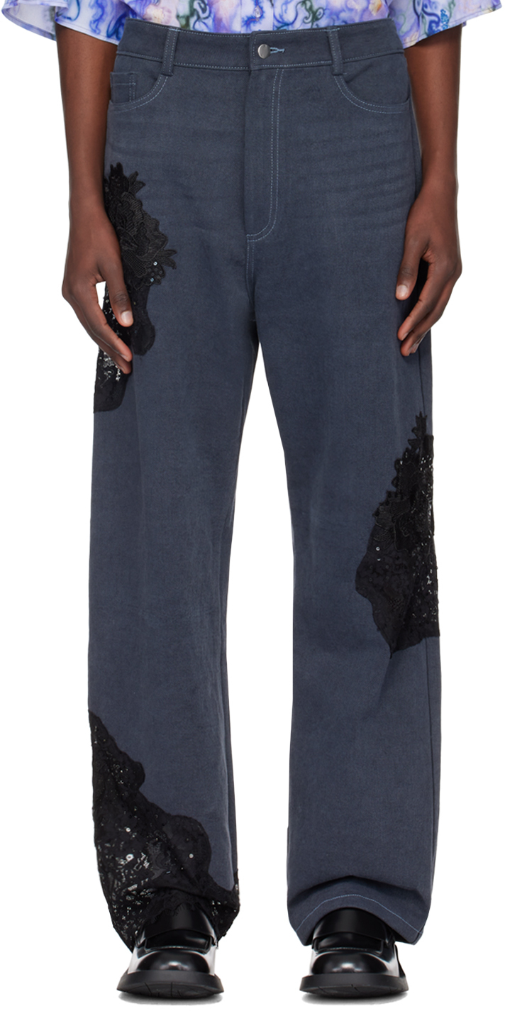 【関税込み】Collina Strada グレー Mikaela ジーンズ Gray Mikaela Jeans by Collina Strada on Sale