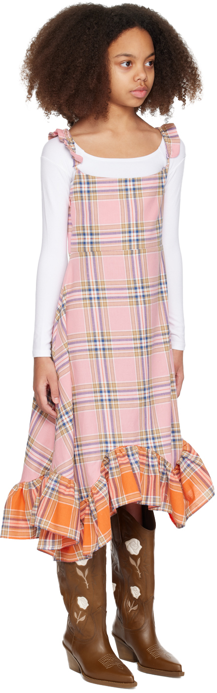 COLLINA STRADA SSENSE EXCLUSIVE KIDS PINK RUFFLE DRESS