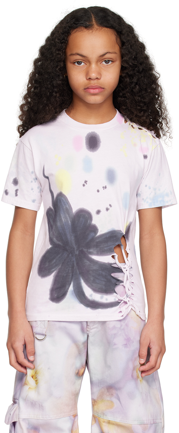 Collina Strada Ssense Exclusive Kids Multicolor Nash T-shirt In Flower Burst
