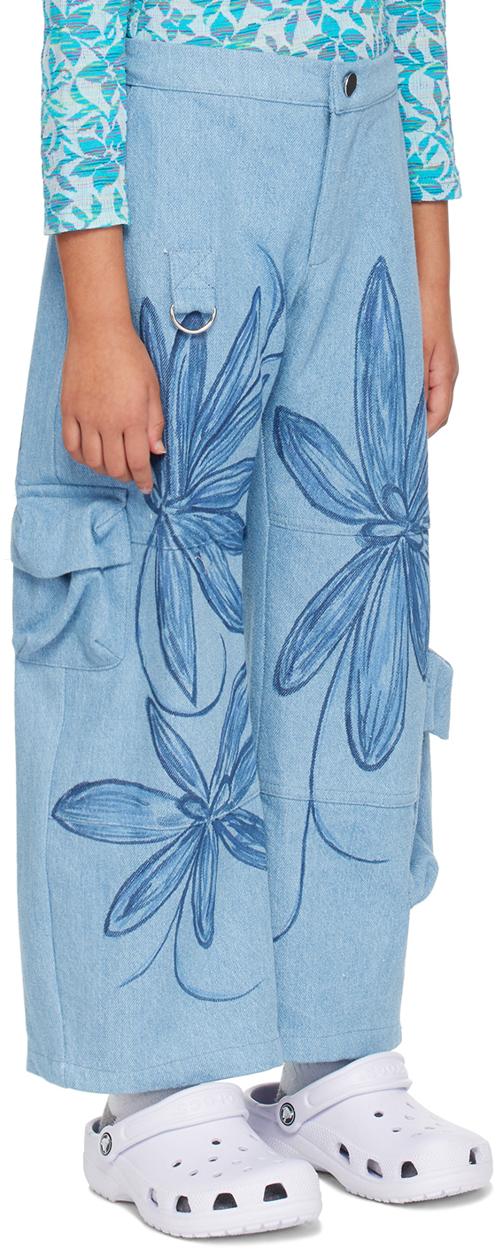 COLLINA STRADA SSENSE EXCLUSIVE KIDS BLUE LAWN JEANS